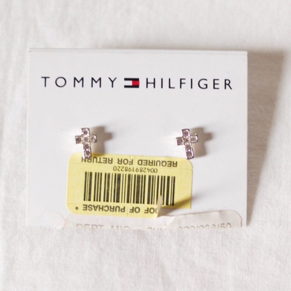 Tommy Hilfiger Cross Stud Earrings